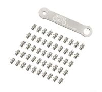 Set di 50 viti antiscivolo per pedali della bicicletta, in acciaio inossidabile e lega di alluminio, con chiave per una vestibilità sicura (1)