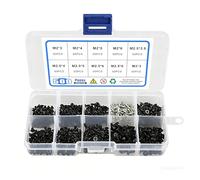 Set di 500 viti per computer portatile, M2 M2.5 M3, viti universali m2 x 4, con testa piatta, accessori per la riparazione del computer, per tablet e laptop