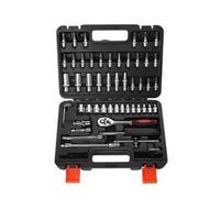 Set di 53 chiavi a cricchetto professionali con asta di prolunga e organizer per meccanici, kit di riparazione auto