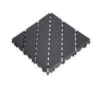 Set di 54 piastrelle da terrazzo, 30,5 x 30,5 cm, facili da installare, per piscina, balcone, cortile, pavimenti in polipropilene per esterni