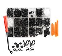 Set di 545 clip fissaggio per auto a spinta multi-uso Rivetti Vite Estrattore universale pannelli finitura Porta Paraurti Parafanghi coperchio motore Splash Retainers Strumento estrazione