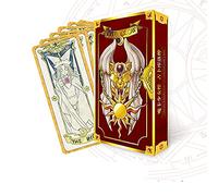 Set di 59 carte di carta Captor Sakura Clow Cards KINOMOTO SAKURA Magic Book Set/Set completo classico regalo/compleanno, regalo ragazza (rosso) 50 boxes