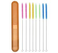 Set di 6/8/12 spazzole di paglia resistenti per la pulizia di cannucce e provette per la casa, cucina, caffetteria, laboratori, utilizzare spazzole per la pulizia della cannuccia