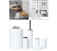 Set di 6 accessori da bagno Set Portaspazzolino Portasapone Scopino per WC