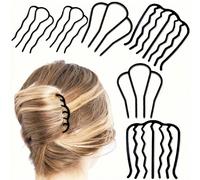 Set di 6 accessori per capelli - con forcine a forma di U e pettine - Fermagli per capelli stile retrò, adatti per capelli ricci o lisci delle donne - Senza profumo, adatti per età 14+ - Morsetti per 