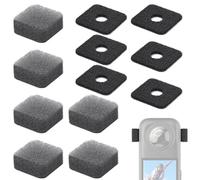 Set di 6 accessori per microfono antivento per fotocamera Insta360 X4/X3, microfono, parabrezza, schiuma vento, filtro antivento per esterni, copertura premium per cancellazione del rumore del vento