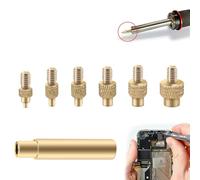 Set di 6 accessori per saldatore, punte per saldatore per inserto filettato, dadi monofusione M2 M3 M4 M5 M6 M8, compatibili con accessori per stampanti 3D
