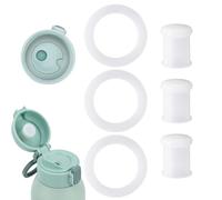 Set di 6 accessori per scaldabiberon, in silicone trasparente, guarnizioni ad anello e tappi per Momcoy, scaldabiberon portatile da 500 ml