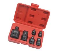 Set di 6 adattatori per chiavi a bussola a impatto da 1/4 3/8 1/2 "3/4" adattatori riduttori riduttori chiave a mano kit di utensili con custodia raccordo per tubo dell'aria