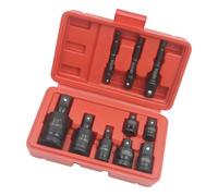 Set di 6 adattatori per chiavi a bussola a impatto da 1/4 3/8 1/2 "3/4" adattatori riduttori riduttori chiave a mano kit di utensili con custodia raccordo per tubo dell'aria