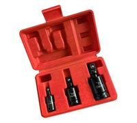 Set di 6 adattatori per chiavi a bussola a impatto da 1/4 3/8 1/2 "3/4" adattatori riduttori riduttori chiave a mano kit di utensili con custodia raccordo per tubo dell'aria