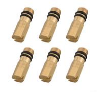 Set di 6 adattatori per rubinetto in ottone per trasformare miscelatori a doppia maniglia in rubinetti solo acqua fredda, ideali per lavare i piatti, lavori di lavanderia, semplice cacciavite