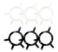 Set di 6 adesivi da biliardo nei colori bianco e nero per tavolo da biliardo, da utilizzare come ausilio per l'allenamento per sostituire le griglie in plastica e prevenire danni ai tessuti, mentre