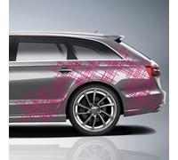 Set Di 6 Adesivi Per Auto Gitter "Telemagenta" 60X60Cm Pellicola KX076-04