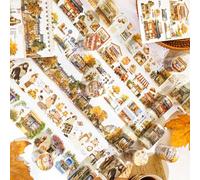 Set di 6 adesivi per scrapbooking, decorazione per bullet journal, album fotografici, notebook, fai da te