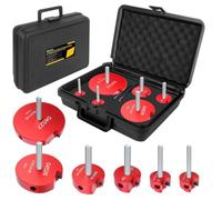 Set di 6 alesatori per la rimozione di tubi in PVC con costruzione in alluminio e inserto in carburo progettato per applicazioni idrauliche che coinvolgono tubi in PVC ABS