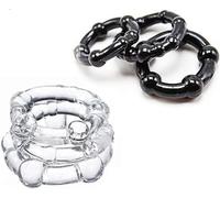 Set di 6 anelli di coppia in silicone da uomo in 2 colori e in diverse misure