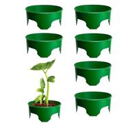 Set di 6 anelli per piantare e crescere da giardino, per bordi e bordi paesaggistici, anelli rotondi per coltivazione, patio, prato, frutteto, ortaggi, arbusti, aiuole
