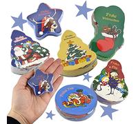 Set di 6 asciugamani magici natalizi con calendario dell'Avvento, 30 cm