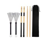 Set di 6 bacchette per batteria jazz 5A retrattili W
