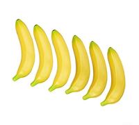 Set di 6 banane simulate per la decorazione della casa da utilizzare in vetrina o come parte del layout di interior design a tema