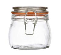 Set di 6 Barattoli da 500 ml, MOD Fido Bormioli, con Tappo Meccanico per Alimenti