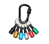 Set di 6 barre di estensione rapida a colori, con manico esagonale da 1/4" con custodia a sgancio rapido per viti e punte a vite