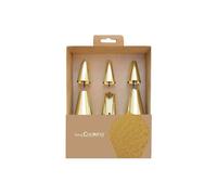 Set di 6 beccucci per pasticceria dorati