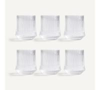 Set di 6 bicchieri da acqua, vetro cesellato, ALUR Altro TU