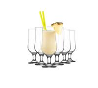 Set di 6 bicchieri Hurricane lav - Bicchieri da cocktail Pi a Colada da 13 once - Ottima scelta per bevande tropicali, birre e succhi - Bicchieri