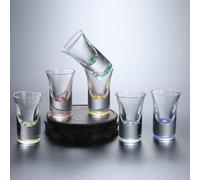 Set di 6 Bicchierini da Liquore in Vetro Trasparente da 30 ml, Bicchieri Piccoli da Shot, Ideali per Amaro, Limoncello e Grappa, Multicolore