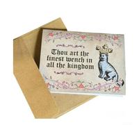 Set di 6 biglietti di auguri medievali con immagini incrociate progettate per la risonanza tematica Blade Queen (B)