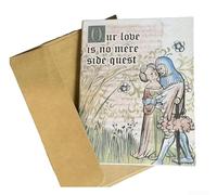 Set di 6 biglietti di auguri medievali con immagini incrociate progettate per la risonanza tematica Blades Queen (D)