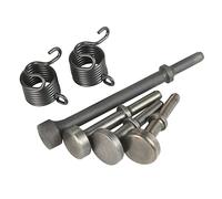 Set di 6 bit per martello pneumatico lisciante in acciaio 40Cr scalpello con molla la formazione piastre metalliche riparazione pneumatici cuciture condotti tracheali frantumazione dura