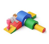 Set di 6 blocchi giganti in schiuma, per bambini, multicolore | Morbida schiuma sicura per bambini, senza bordi taglienti, favorisce le abilità motorie e la creatività, facile da riporre