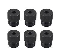 Set di 6 boccole per trapano multiuso in acciaio al carbonio, con manicotto antiruggine per un posizionamento perfetto dei fori delle viti da 2 mm a 10 mm, guida nera