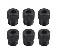 Set di 6 boccole per trapano multiuso in acciaio al carbonio, con manicotto antiruggine per un posizionamento perfetto dei fori delle viti da 2 mm a 10 mm, guida nera