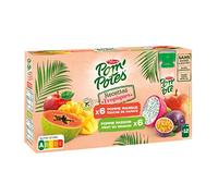 Set di 6 bottiglie da dessert di mela, mango passion, ricette tropicali senza conservanti, 12 x 90 g, in formato cartone da 6 unità