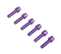 Set di 6 bulloni montanti per manubrio compatti e squisiti, M5 18 mm, diversi colori (viola)