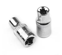 Set di 6 bussole esterne poco profonde, da 35,5 cm, per set di prese Star E, per E4, E5, E6, E7, E8, E10, utensili manuali robusti con coppia migliorata