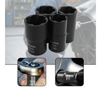 Set di 6 bussole per estrattori di bulloni, rimozione dadi, kit di rimozione