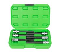 53915 SET DI 6 BUSSOLE 1/2" TORX TIPO E EXTRA LUNGHE SATINATE