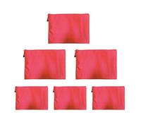 Set di 6 buste portadocumenti con cerniera, resistenti all'acqua, in tessuto Oxford, per documenti, 23 x 17 cm, 29 x 20 cm, per scuola, ufficio, documenti