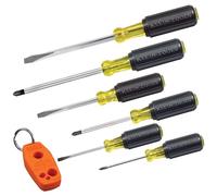 Set di 6 cacciaviti inclusi magnetizzatore/smagnetizzatore, 3 scanalature, 3 Phillips, Cushion Grip Comfort, utensili Klein lavorati con precisione 85146