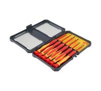 Set di 6 cacciaviti isolati da 1000 V con punte magnetiche per elettricisti, manico in TPR antiscivolo, strumento di riparazione per elettronica e manutenzione orologi