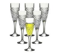 Set di 6 calici da champagne infrangibili per feste di nozze, bicchieri da champagne in plastica trasparente, lavabili in lavastoviglie, senza BPA, in acrilico, per champagne