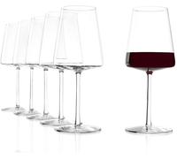 Stölzle Lausitz Calici Vino Rosso Power Set di 6, 520ml - Bicchieri di Qualità per Vini Corposi - Calici Moderni con Design Angolare per un Aroma Massimo - Resistenti e Lavabili in Lavastoviglie