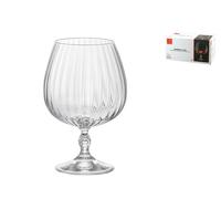 Set di 6 calici in vetro ideali per il cognac nel modello America ’20 della