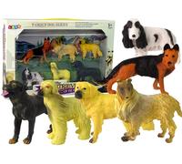 Set di 6 cani in figura di razze famose del mondo