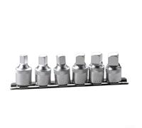 Set di 6 chiavi a vite per cambio | 1/2 unità Kit di attrezzi per prese a testa quadrata da 8 mm, 10 mm, 12 mm, 14 mm, utensili manuali in metallo per manutenzione trasmissione automatica